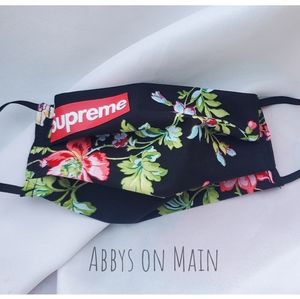 Supereme Inspired floral mask
